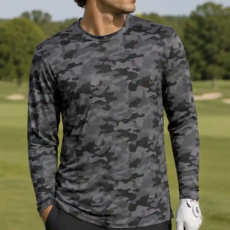 Golf Undershirt Long Sleeve (Camo/Black)