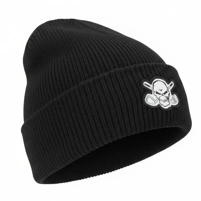 Cuffed Loose Knit Beanie (Black)