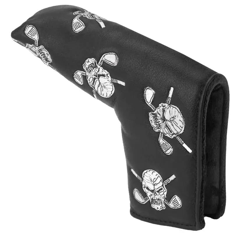 Dancing Skulls Putter Cover - Blade Style (Black/White)