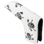 Dancing Skulls Putter Cover - Blade Style (White/Black)
