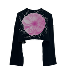 Plum Blossom Cropped Sweatshirt