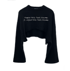 Plum Blossom Cropped Sweatshirt