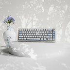 Blue Pottery Design Keycaps and Mechanical Keyboard