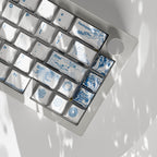 Blue Pottery Design Keycaps and Mechanical Keyboard