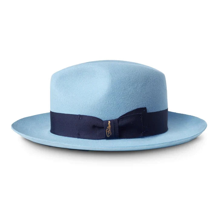 El Capo: Powder Blue Fedora - The Boss of Style!