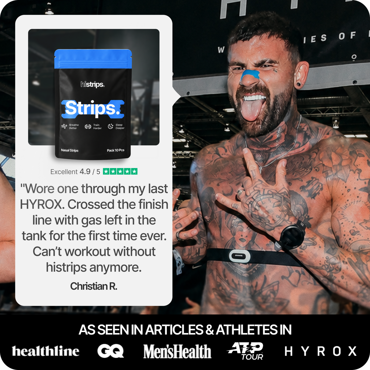 Blue Nasal Strips
