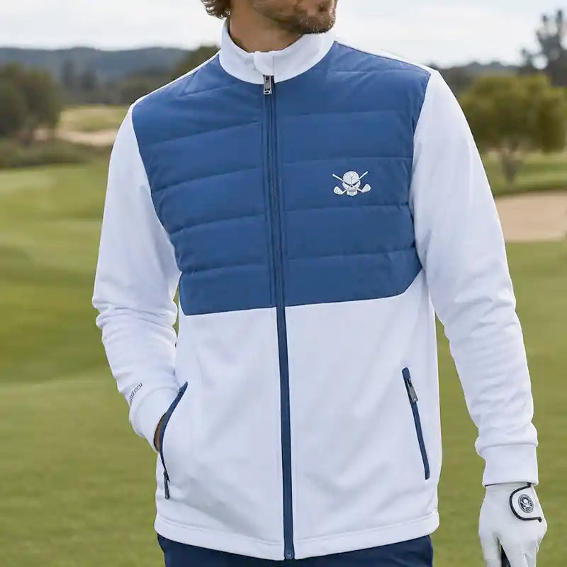 Men's Clubhouse Golf Jacket (White/Blue Dusk)