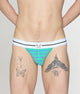 Mint Leaf/Blue Yonder Stripes