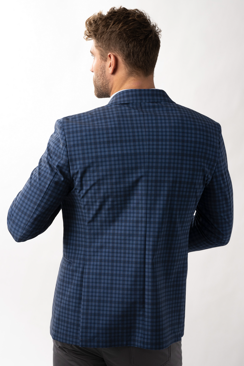 Performance Blazer // Blue Navy Check