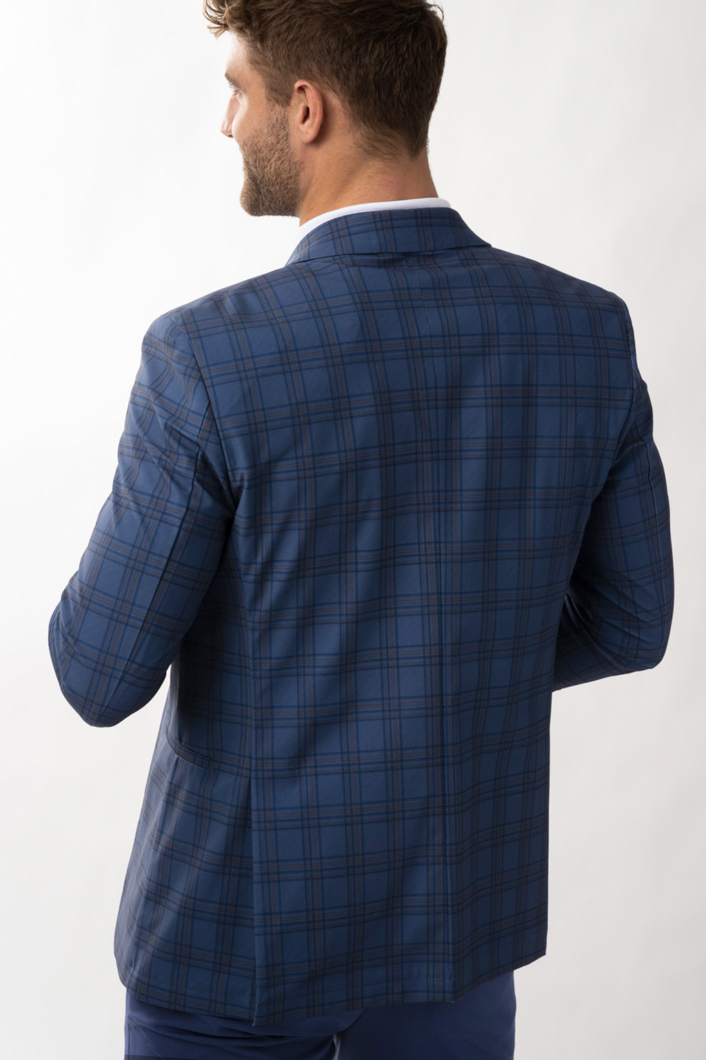 Performance Blazer // Blue Plaid