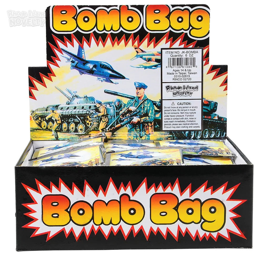 💥 Wholesale Display Case of 72 Bomb Bags – Classic Prank Fun!
