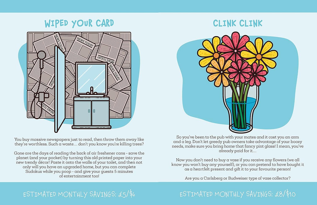 A Cheapskates Guide to Life Hardcover Book - Funny Gag Joke Gift