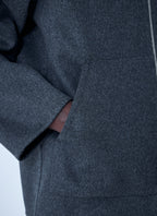 Bottega Veneta Men Double Face Wool Hooded Jacket