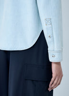 Bottega Veneta Women Extra Bleach Denim Shirt
