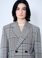 Bottega Veneta Women Structured Check-Cotton Blazer