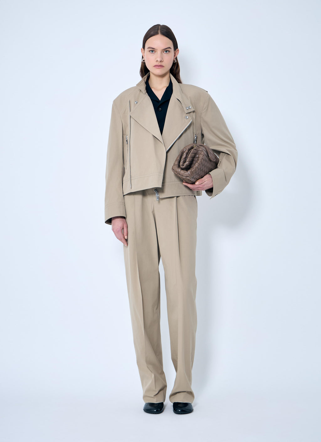 Bottega Veneta Women Compact Cotton Pants