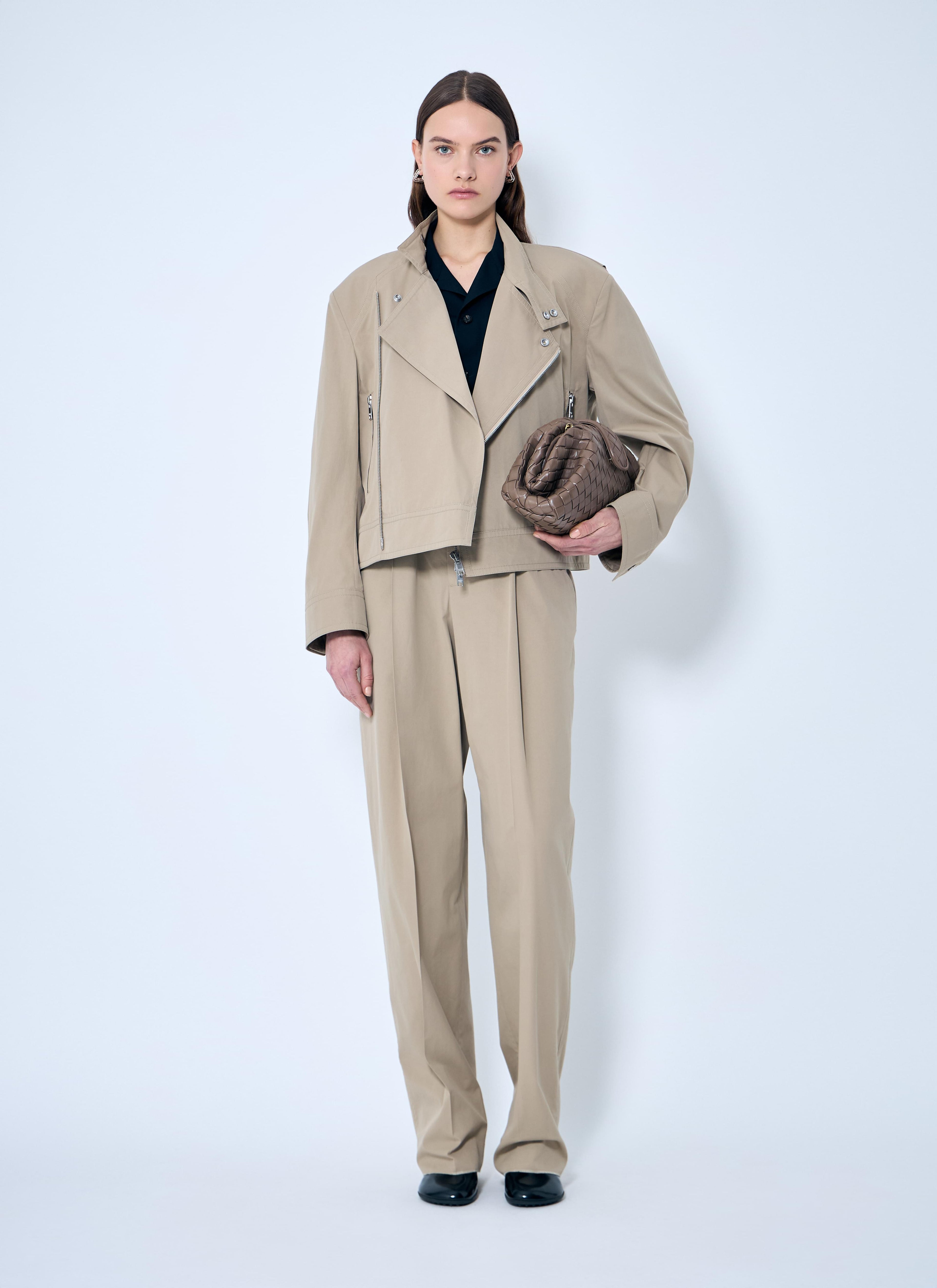 Bottega Veneta Women Compact Cotton Pants
