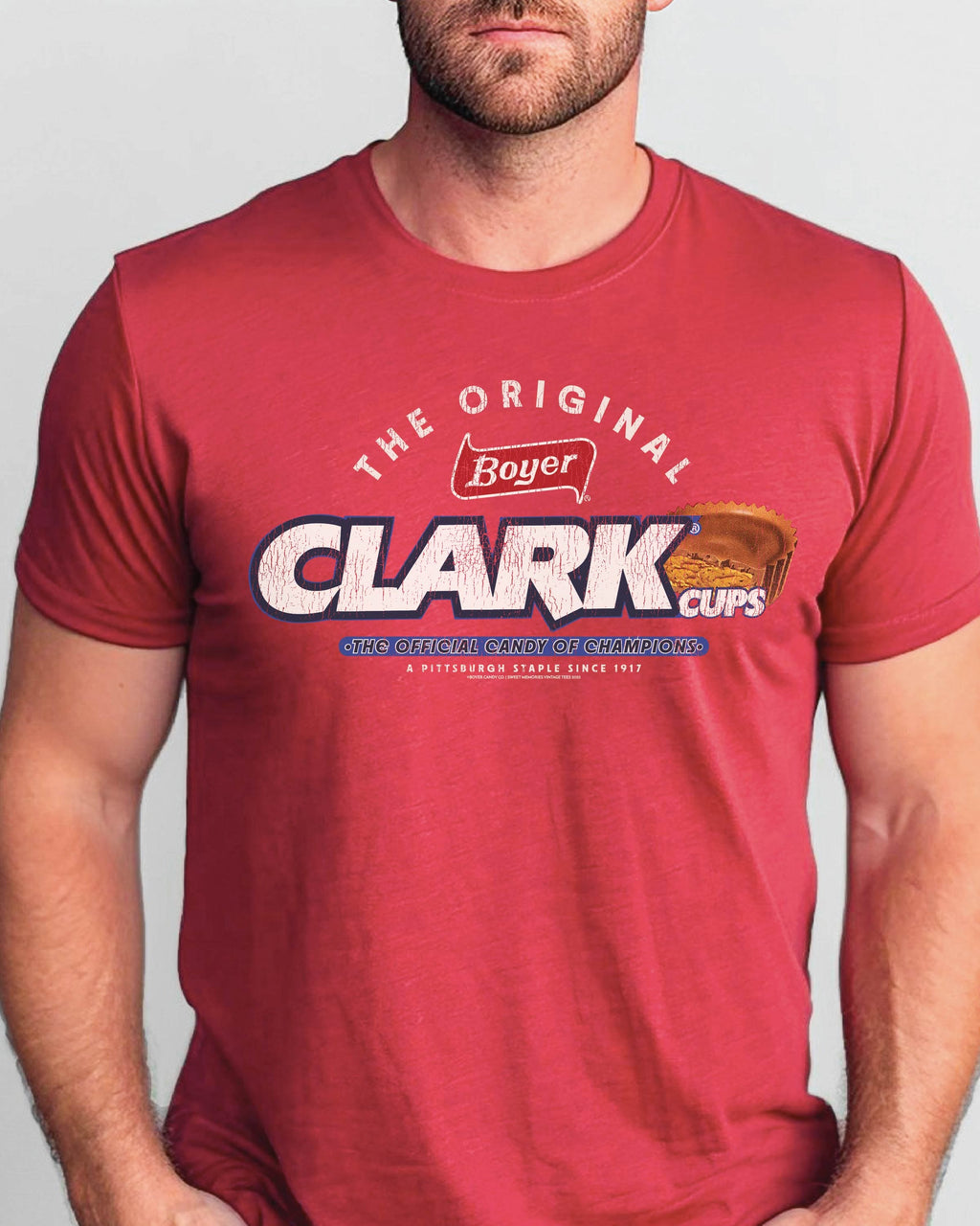 Boyer® Clark® Cups the Original Tee - Vintage Peanut Butter Candy Unisex Graphic T-Shirt