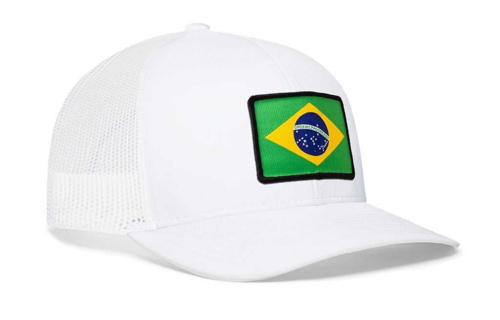 Brazil Flag International Trucker Hat  |  Brazilian Snapback