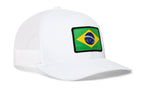 Brazil Flag International Trucker Hat  |  Brazilian Snapback
