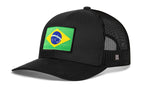 Brazil Flag International Trucker Hat  |  Brazilian Snapback