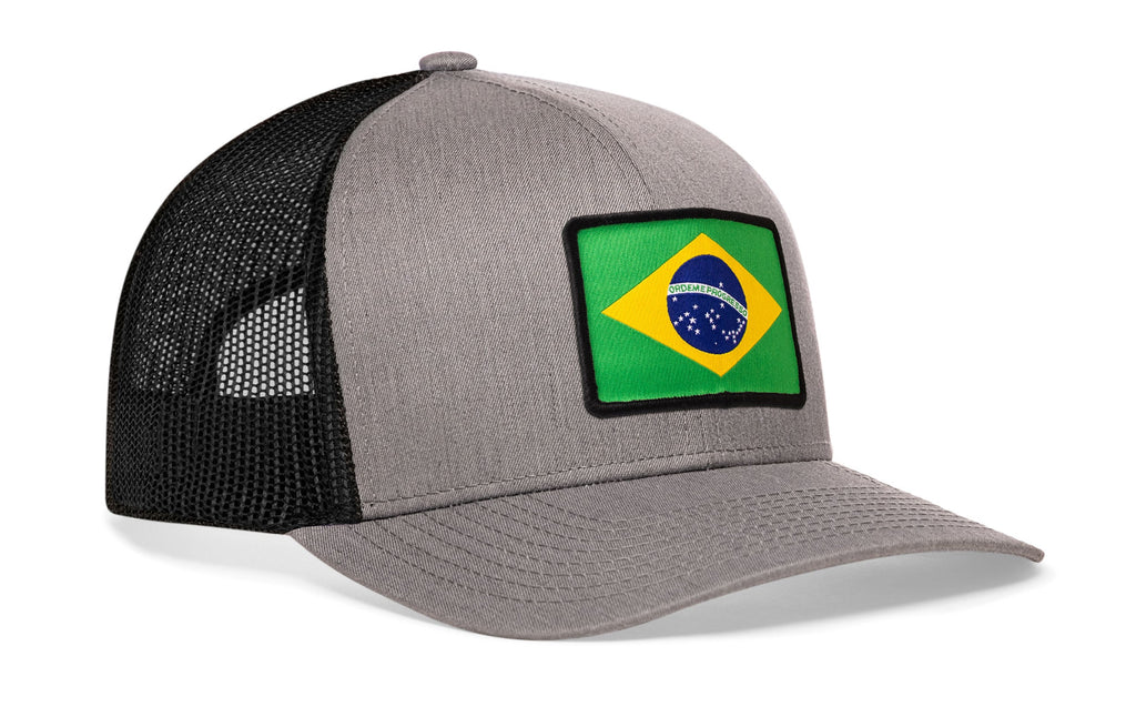 Brazil Flag International Trucker Hat  |  Brazilian Snapback