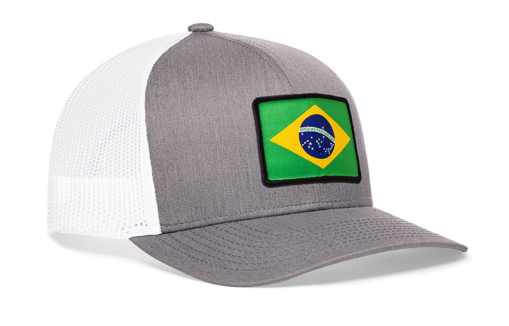 Brazil Flag International Trucker Hat  |  Brazilian Snapback