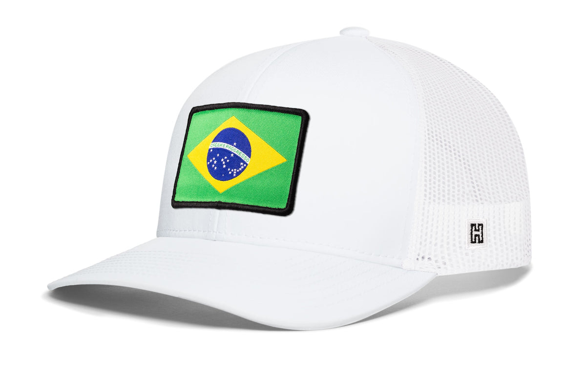 Brazil Flag International Trucker Hat  |  Brazilian Snapback