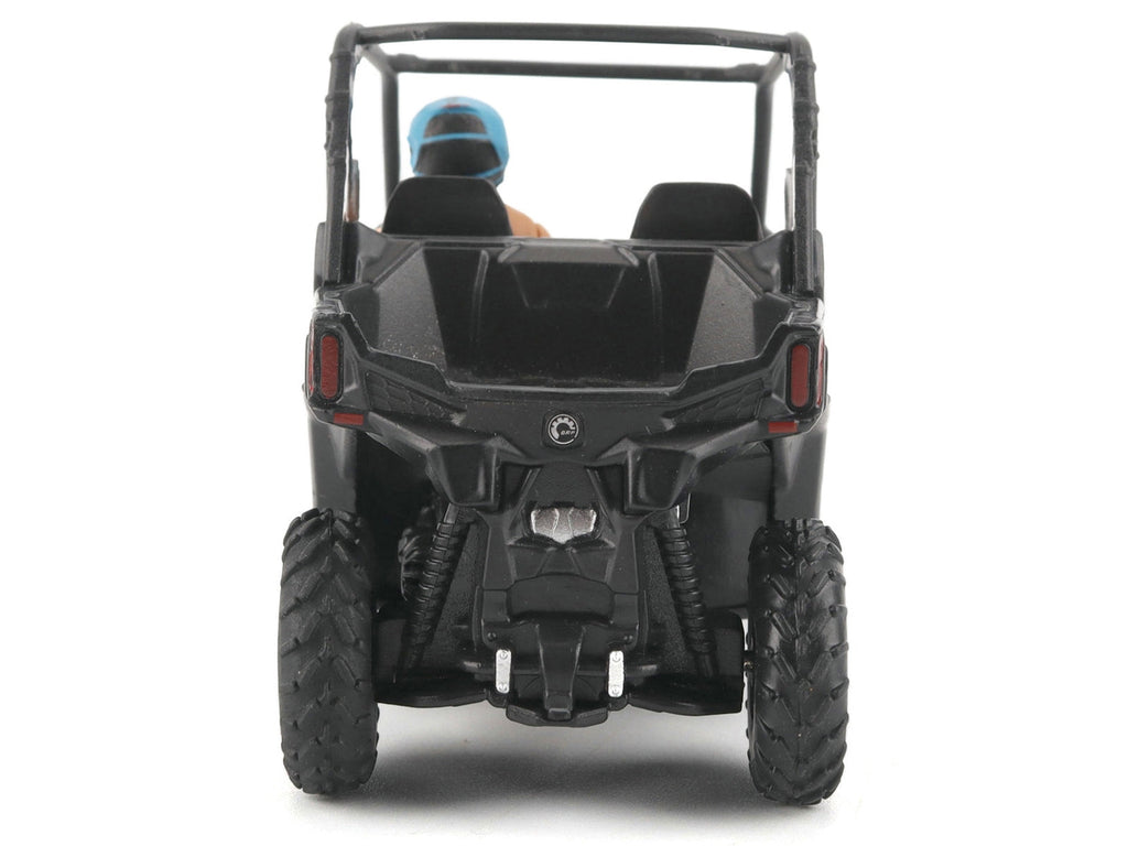Can-Am Maverick Trail DPS 1000 Matt Black with Driver Figure 1/32 Diecast Model by BRP Models