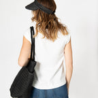 Cruz - Crochet Tote with Matching Visor