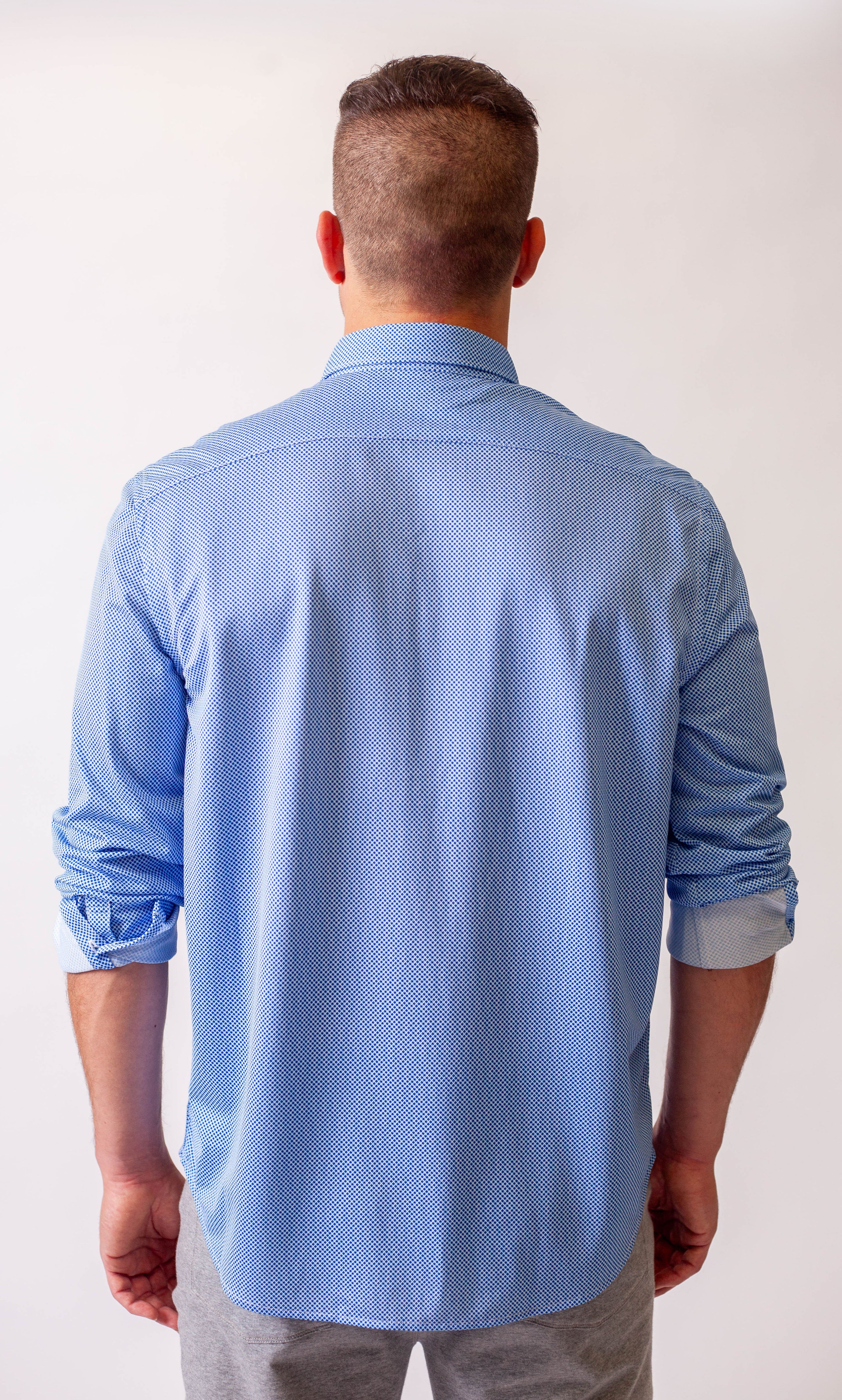 Studio Dot Dress Shirt 2-Pack -Royal Blue/Teal