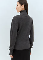 Burberry Women Wool High Neck Sweater