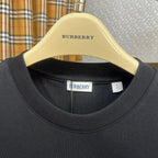 Burberry Black T-Shirt Without Collar
