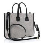 Burberry Canvas Smooth Calfskin Mini Two Tone Freya Tote