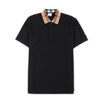 Burberry Check collar polo shirt