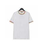 Burberry Crew Neck T-Shirt White & Beige | Premium Cotton Comfort