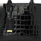 Burberry  Crocodile Embossed Calfskin Mini Frances Tote