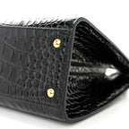 Burberry  Crocodile Embossed Calfskin Mini Frances Tote