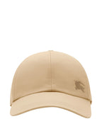 BURBERRY Gabardine Baseball Cap with Embroidered Design - Adjustable Fit