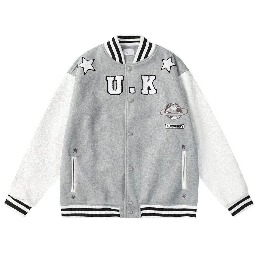 Burberry Gray Felton Bomber Jacket