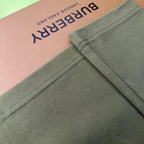 Burberry Green & White T-Shirt Without Collar - Premium Cotton Comfort