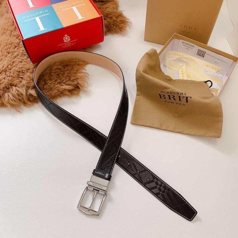 Burberry Leather Vintage Belt 'Black'