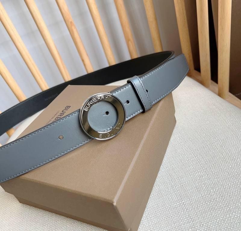 Burberry Leather Vintage Belt 'Grey'