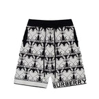 Burberry Men's Striped Cotton Knit Basketball Shorts 'Black/White'