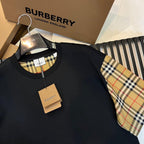 Burberry T-Shirt Without Collar 'Black & Beige'