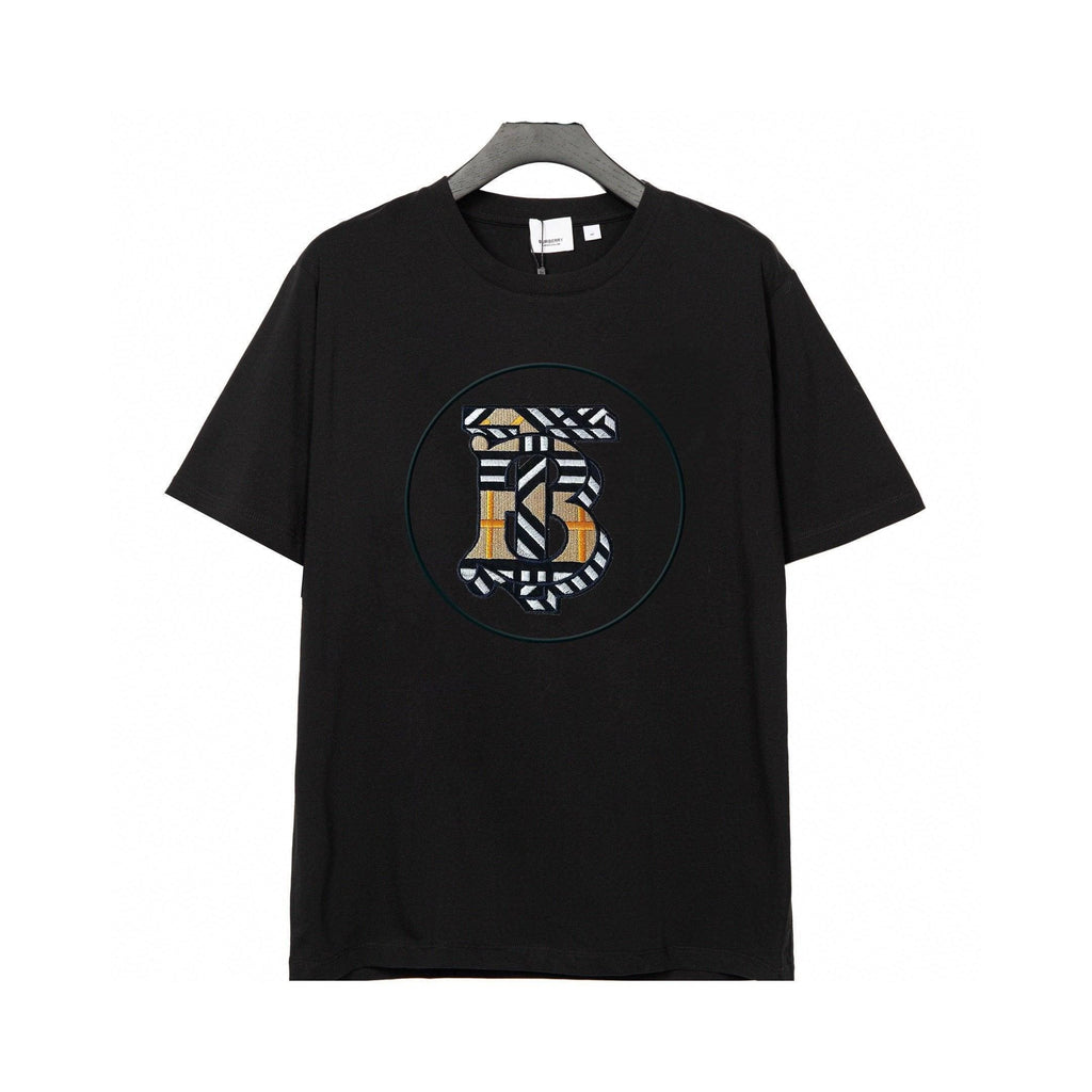 Burberry T-Shirt Without Collar 'Black & Beige'