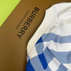 Burberry T-Shirt Without Collar 'Blue & White'