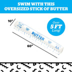 5 FT GIANT BUTTER STICK Inflatable Noodle Swimming Pool Float Toy - BigMouth Inc