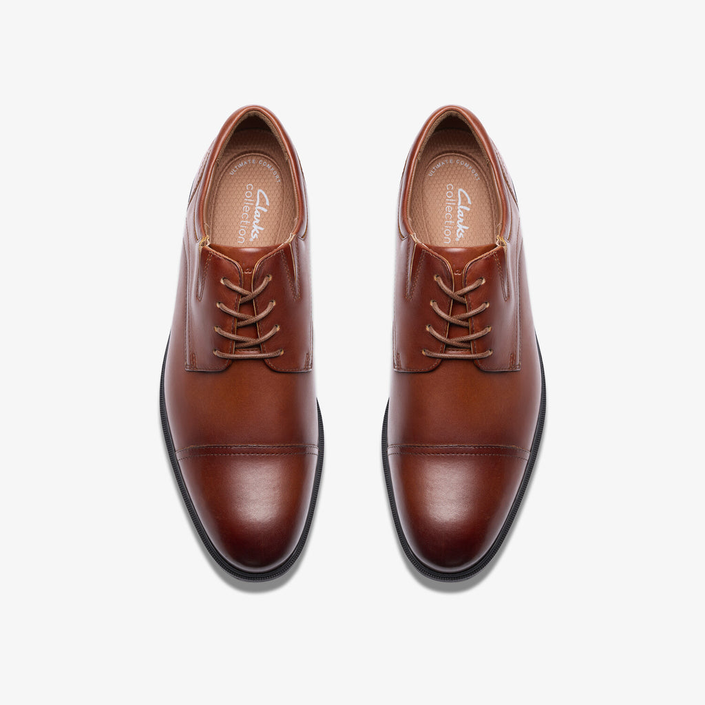 Steadwell Cap // Cap-Toe Derby // Dark Tan Leather