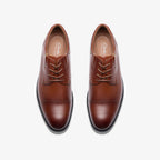 Steadwell Cap // Cap-Toe Derby // Dark Tan Leather